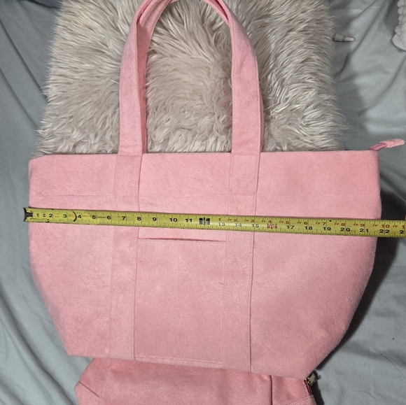 Marissa Collections Large Pink Tote And Matching Large Makeup Bag NWOT - Picture 8 of 14